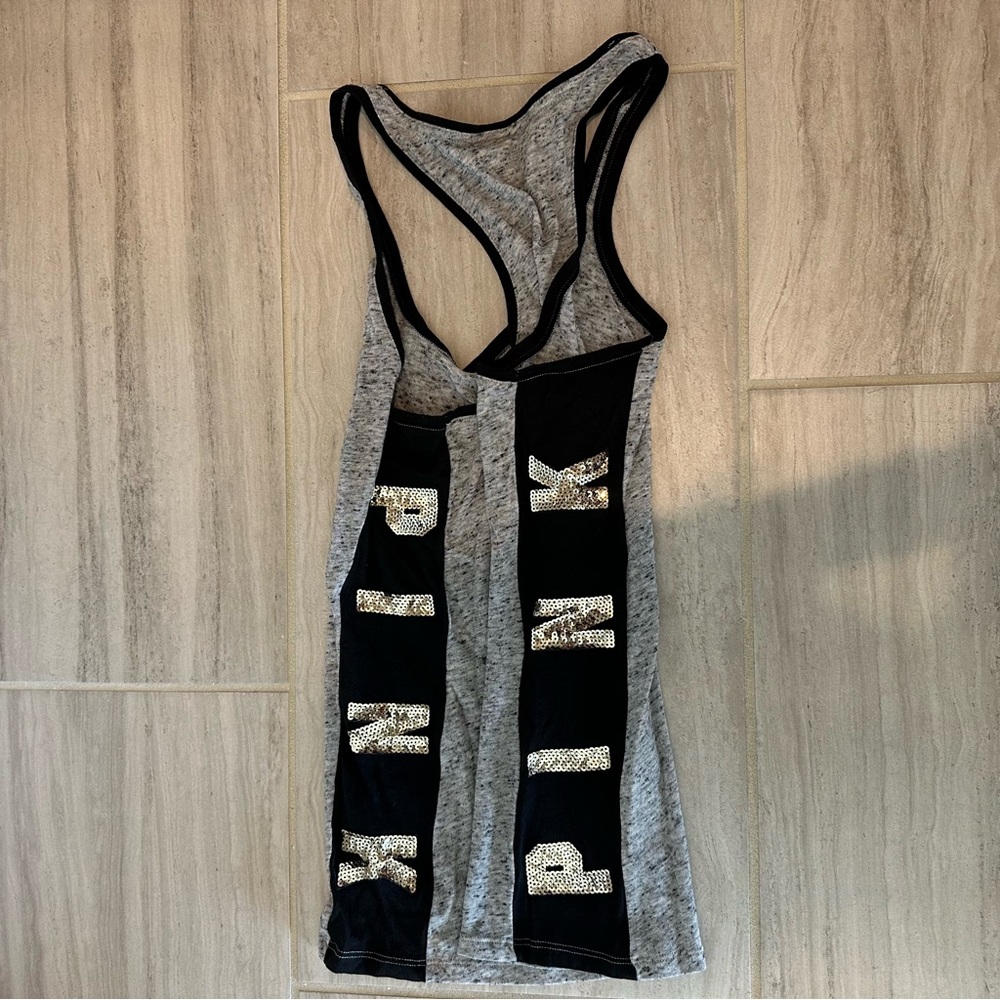 Victoria Secret PINK Racerback Tank top size XS with sequence